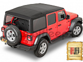Крыша Mopar 82215146 мягкая съемная для Jeep Wrangler JL 4doors черная с тонироваными стеклами
